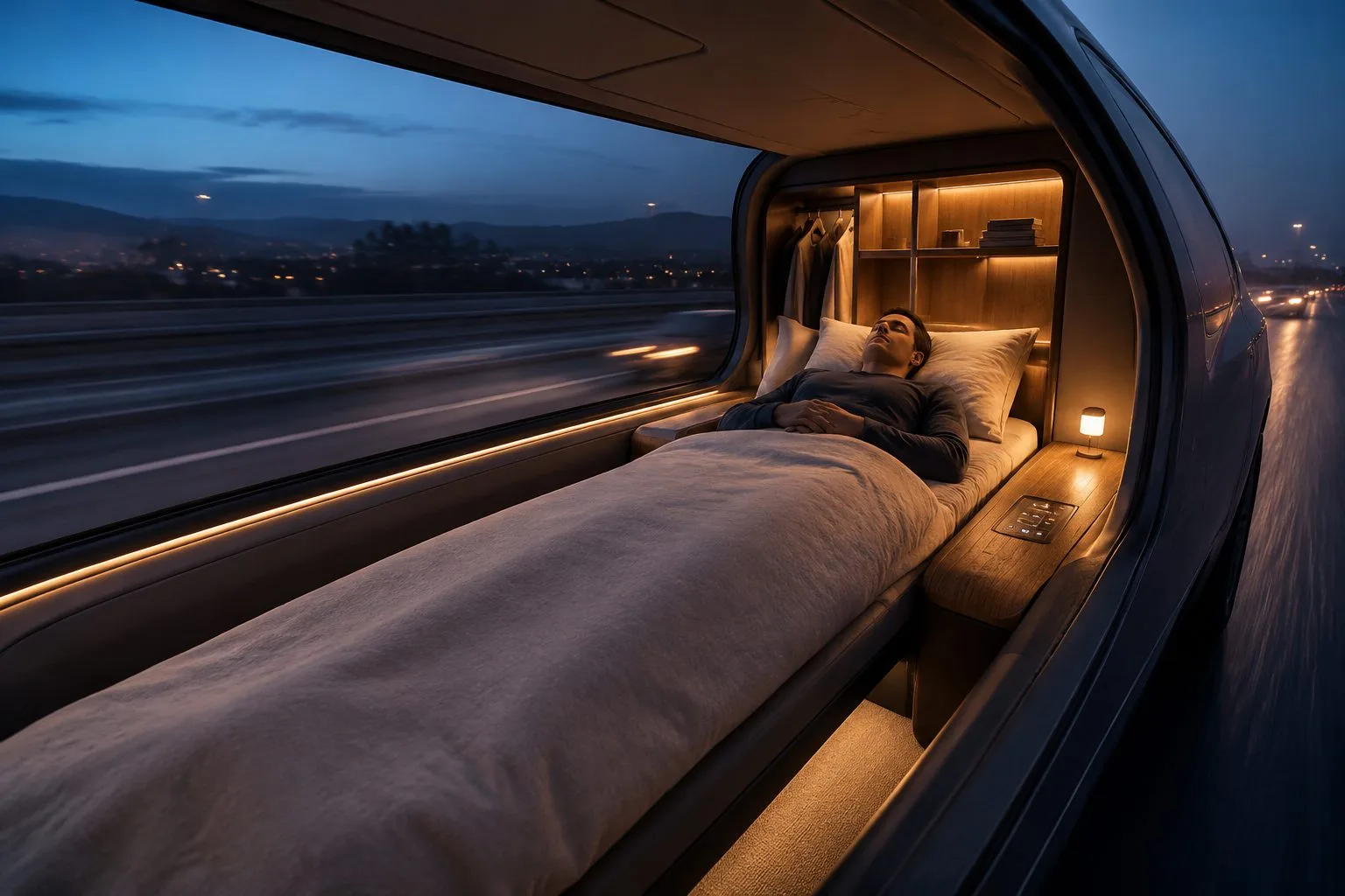 The Suite, bed, blackout, glass roof